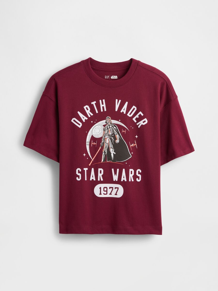 Red T-shirt with Darth Vader print_0