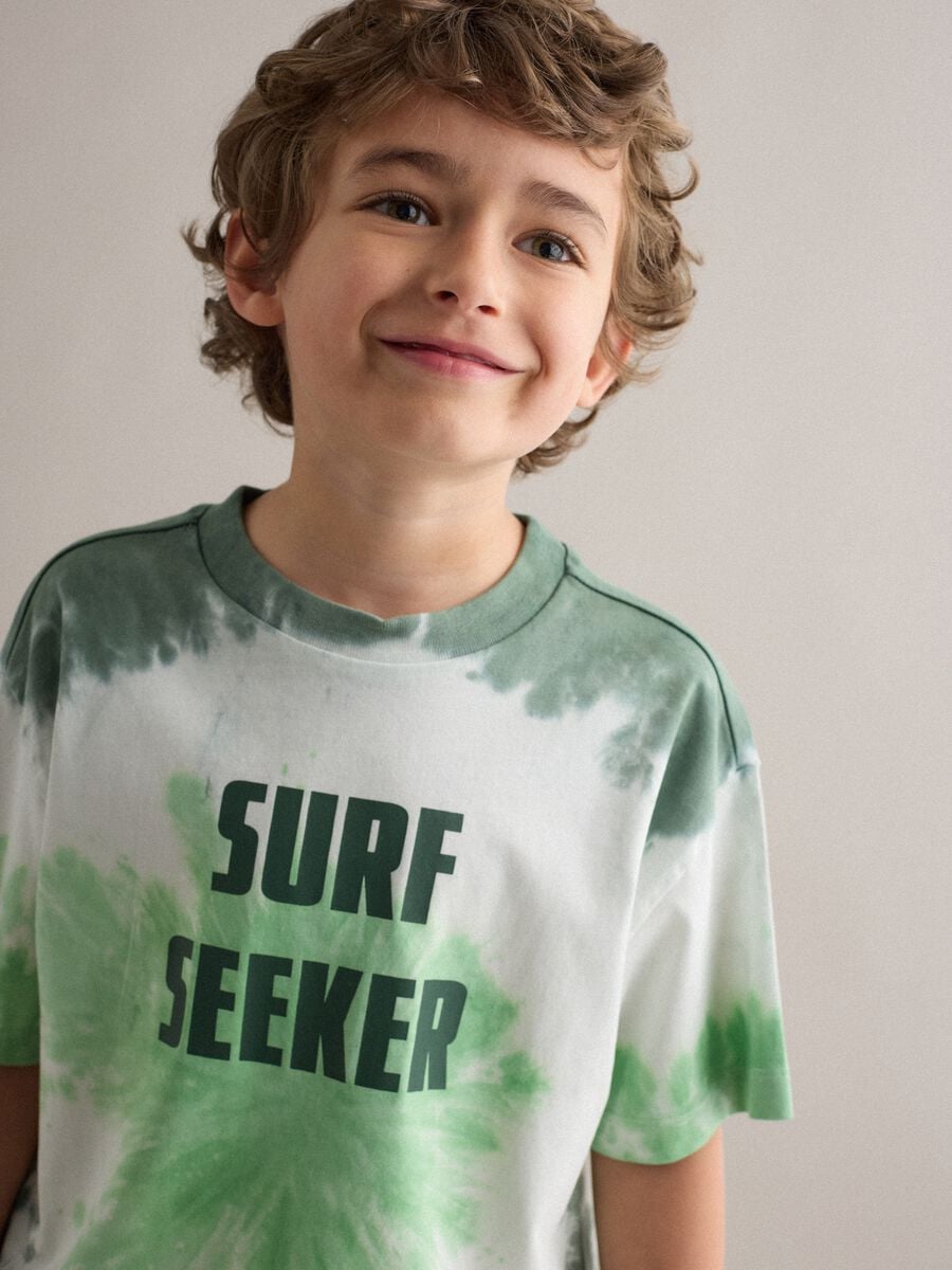 Multicolour pure cotton oversized fit kids' T-shirt_0