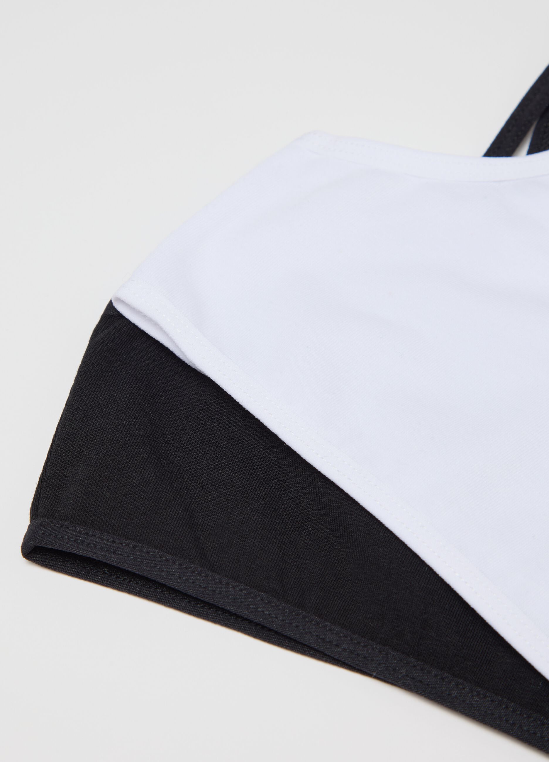 Two-pack stretch cotton under tops