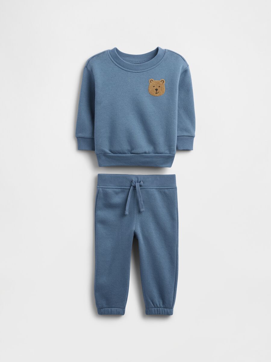 Blue set with sweatshirt and trousers_0
