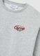 Regular fit grey cotton blend sweatshirt_5