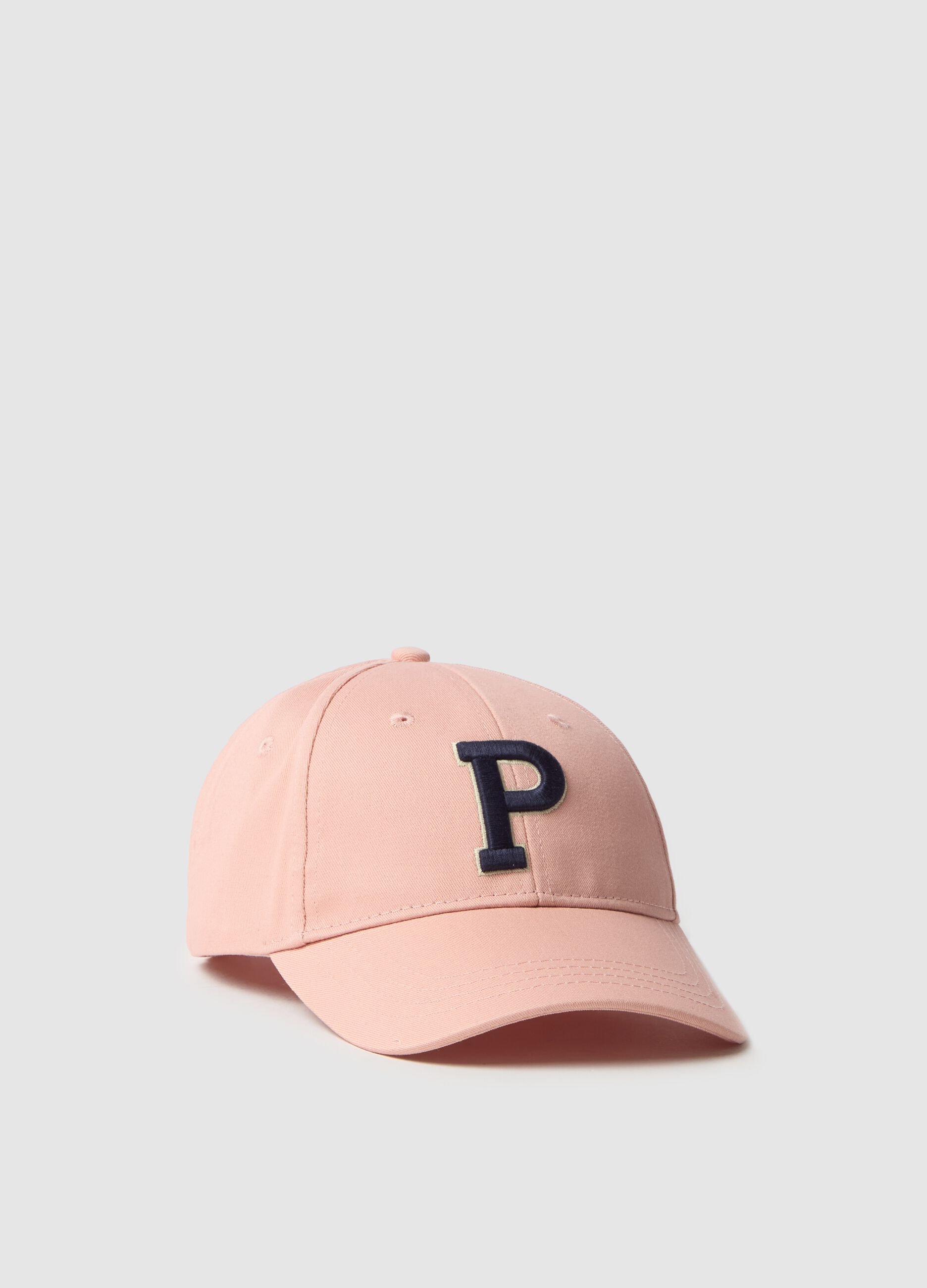 Baseball cap with embroidered logo