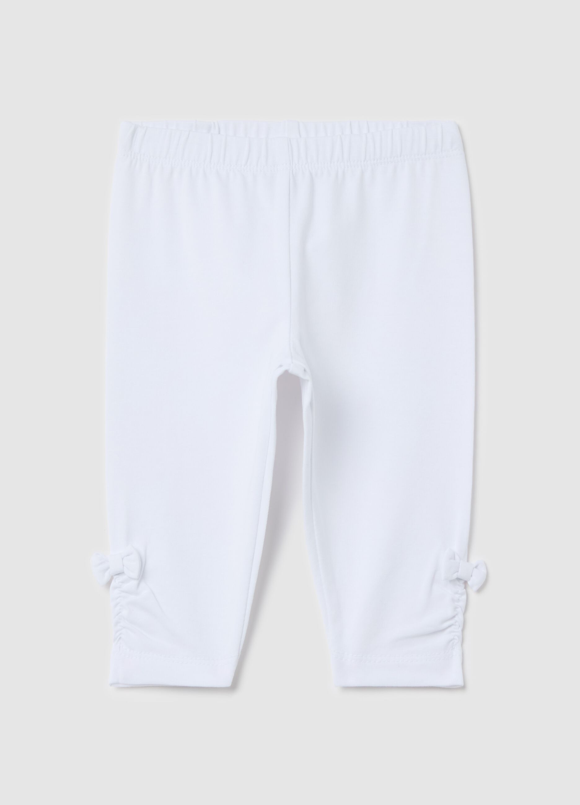 Leggings in stretch cotton with bows