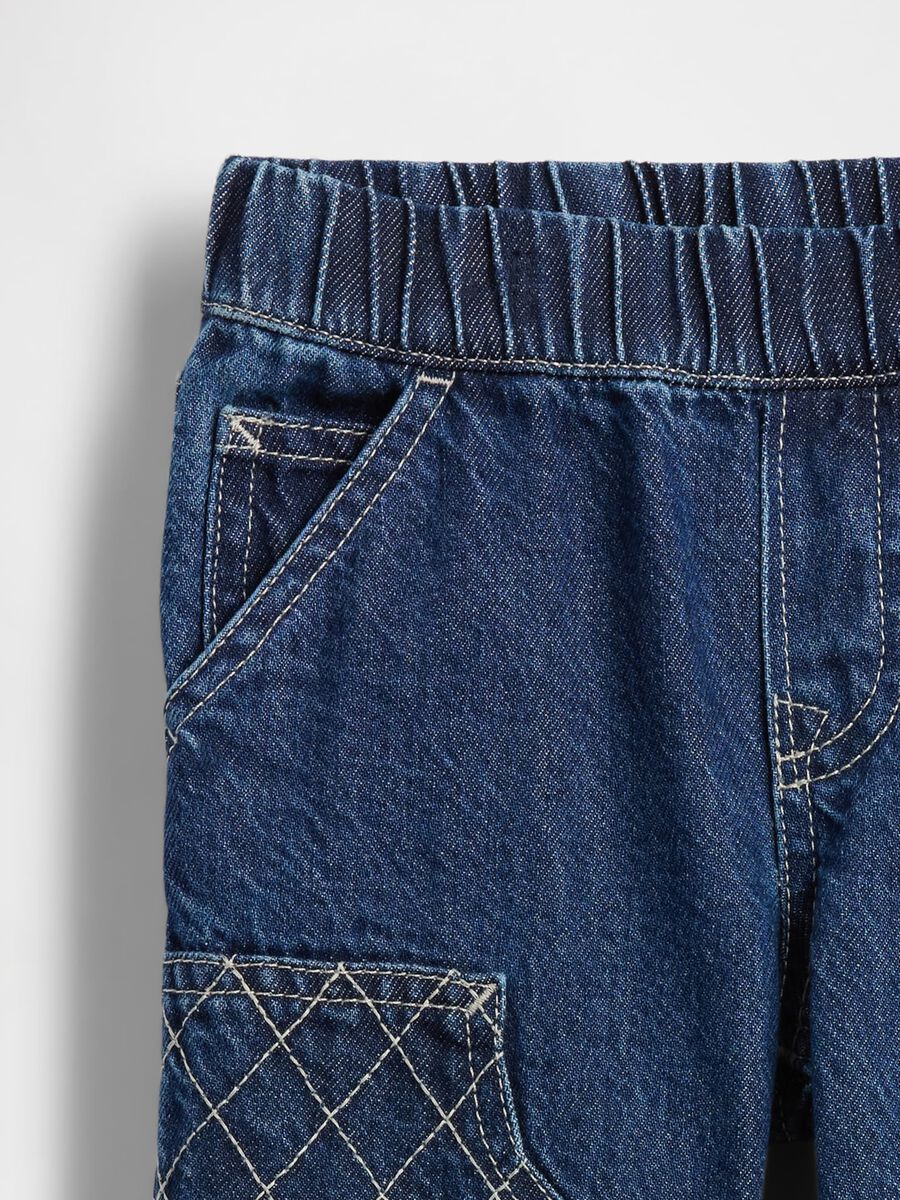 Pantaloni blu in denim per bambino_3