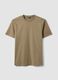 Beige pure cotton T-shirt_4