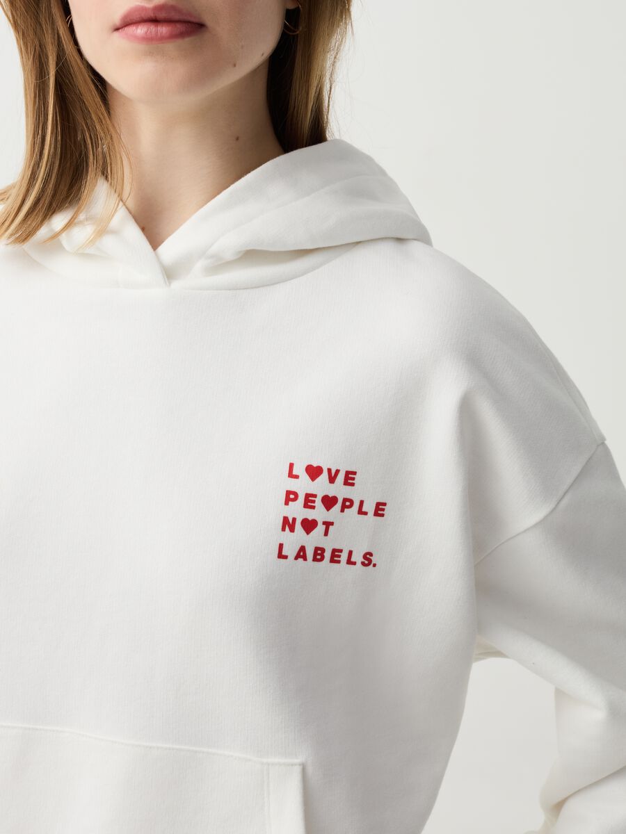 Sweatshirt with hood and print_1