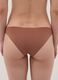 Slip marrone in microfibra elasticizzata a vita regular_2