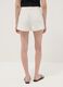 White pure cotton Bermuda shorts_3