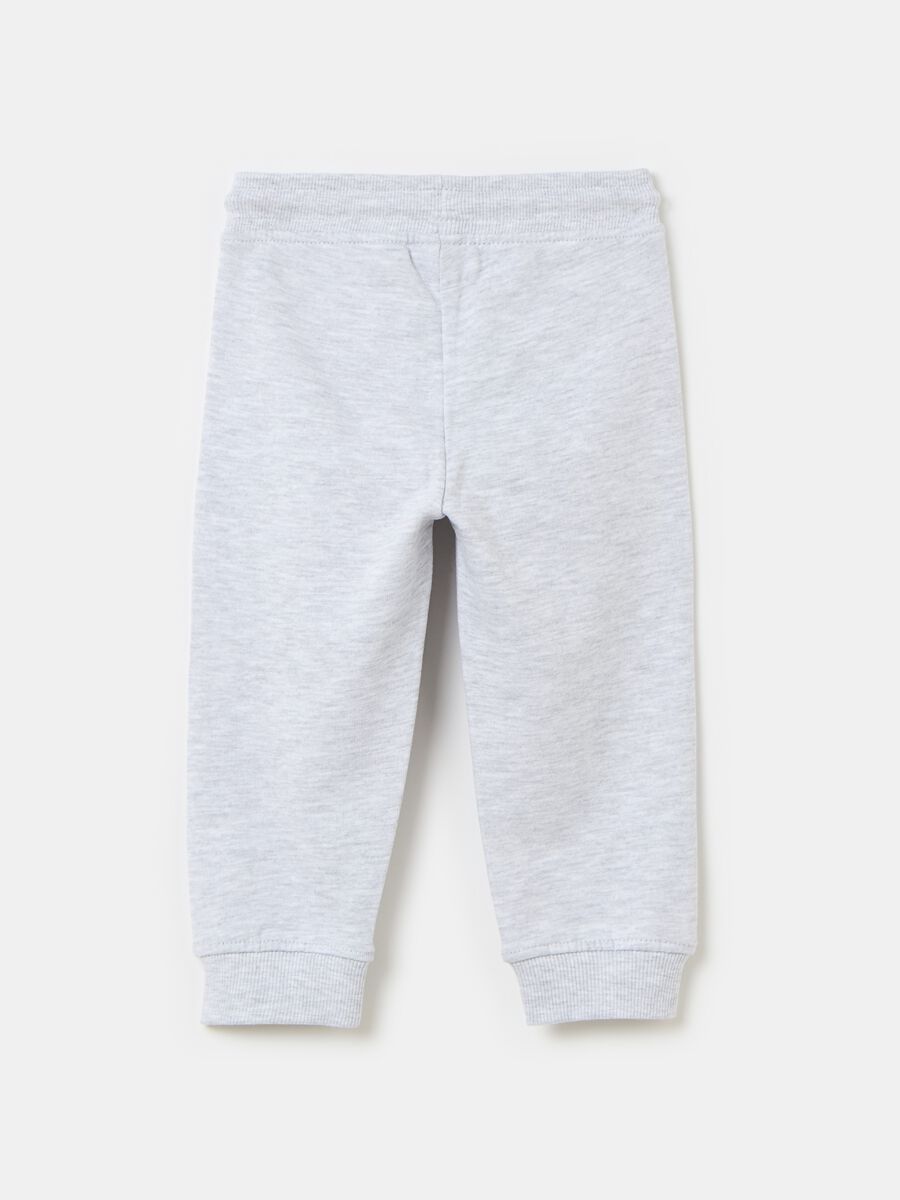 Fleece joggers with drawstring_1