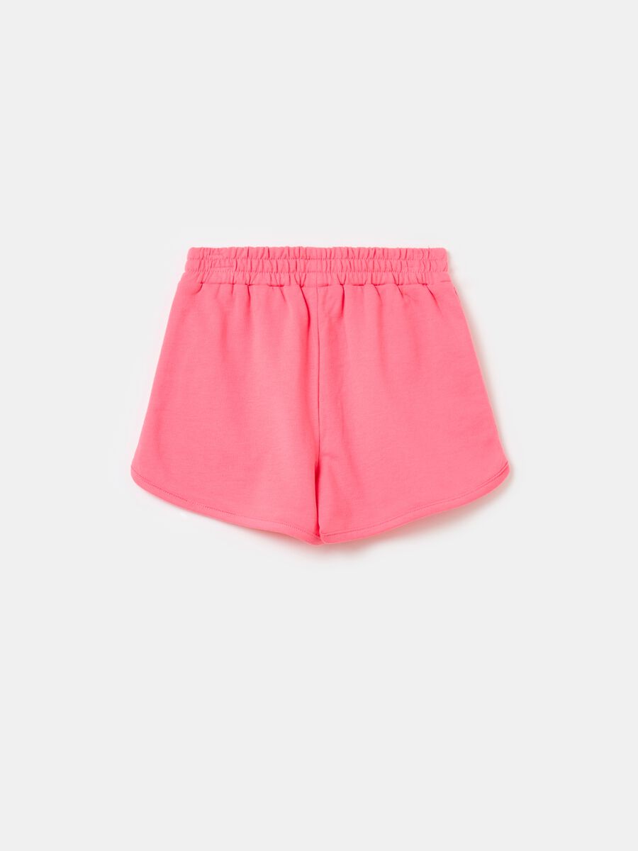 Plush shorts with diamantés_1