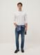 Blue Stretch Cotton Skinny Fit Jeans_0