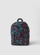Multicolour backpack with tropical print_0