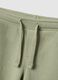 Baby green cotton-blend cargo shorts, regular fit_2