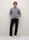 Grey lambswool crew-neck jumper, regular fit_1