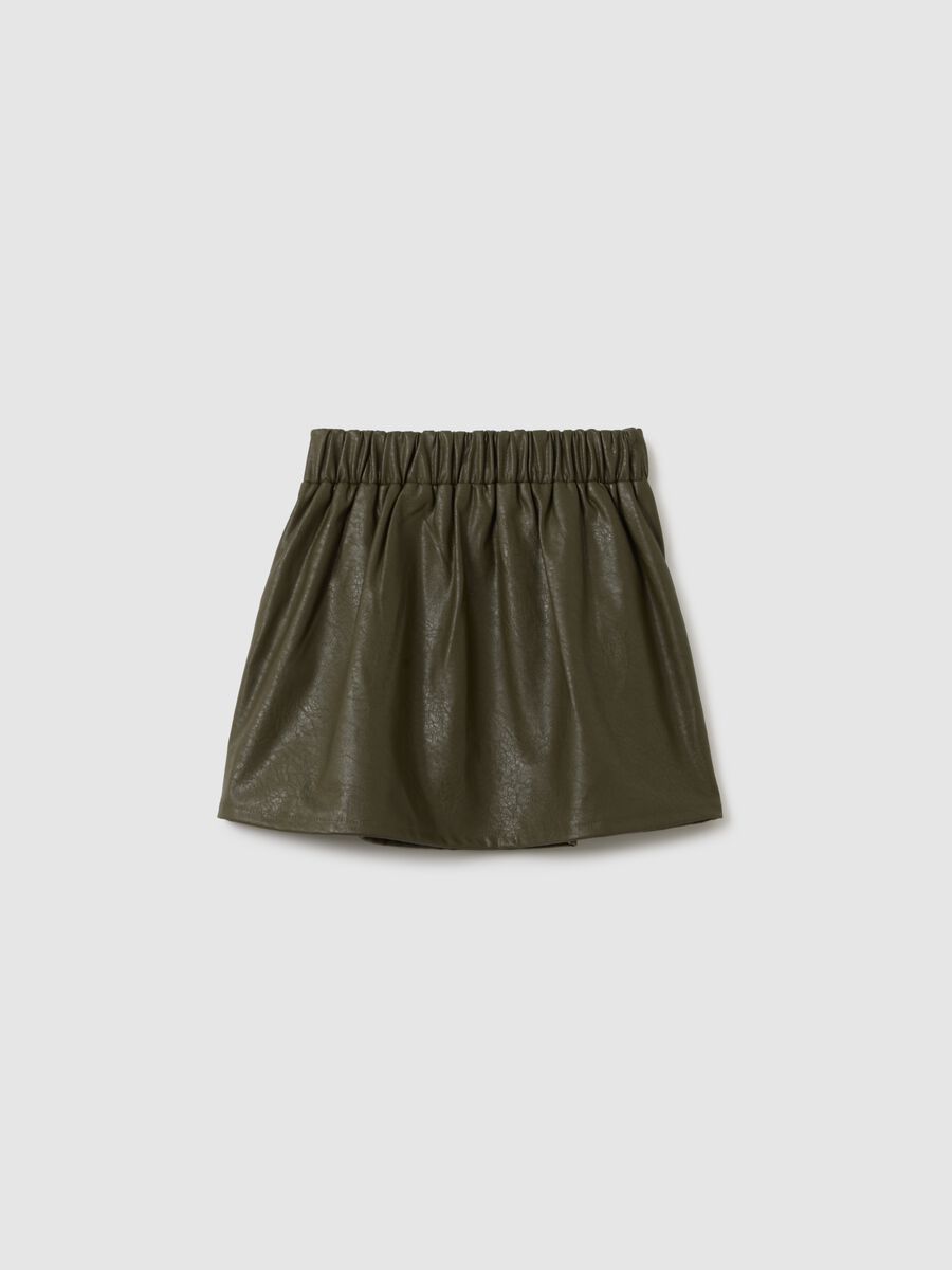 Gonna da bambina verde regular fit_1