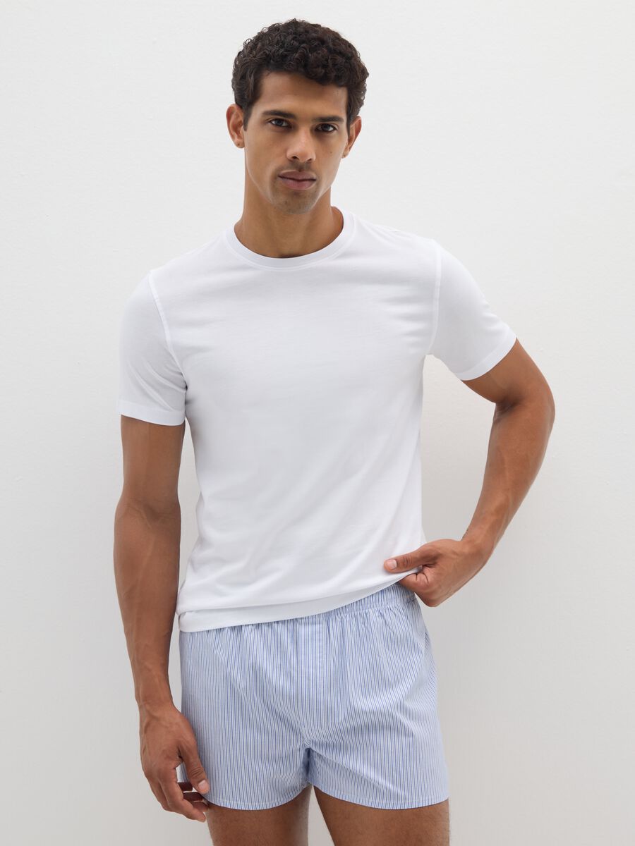 Bipack di t-shirt in cotone Supima  bianca regular fit_0