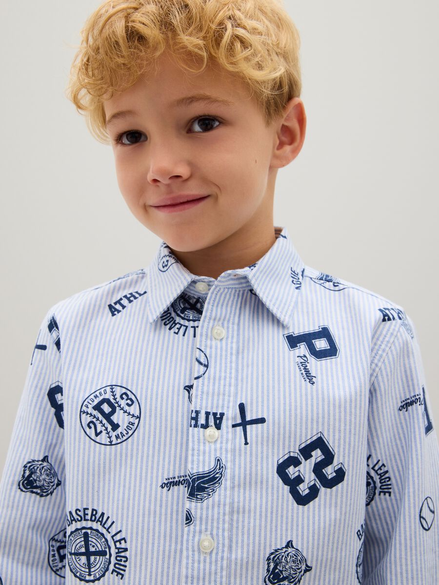 Multicolour regular fit pure cotton child's shirt_2