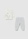 Unisex Baby Set in White Cotton Mix_0