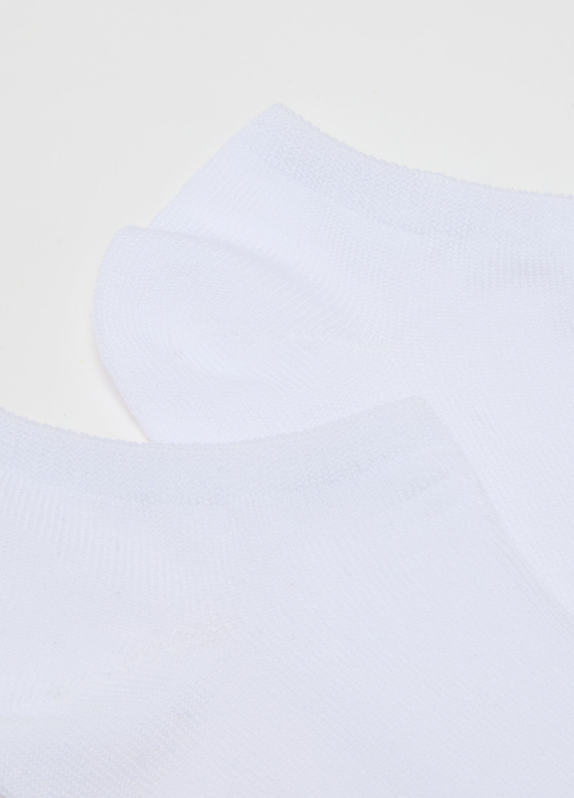 Set of three-pack short socks in stretch blue