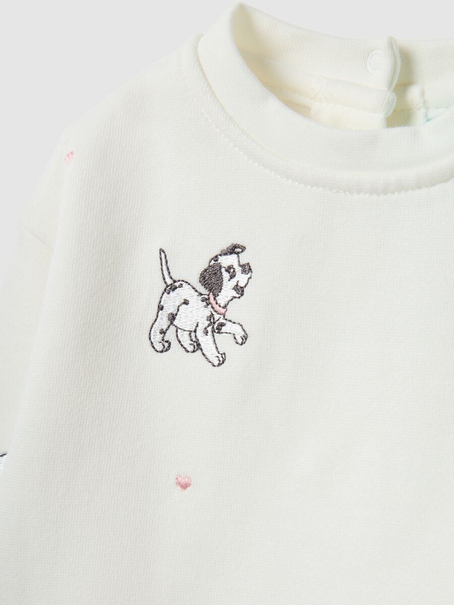 Multicolour baby girl's pure cotton tracksuit set with print_2