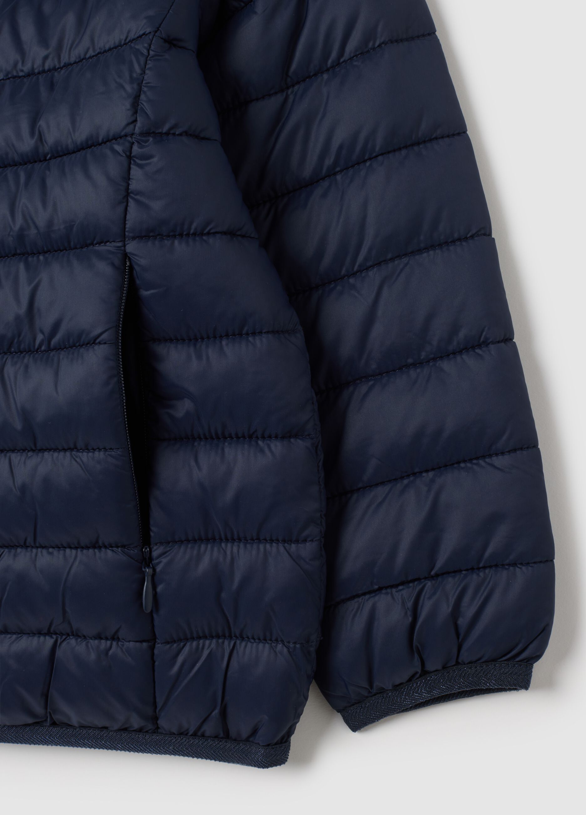 Boy's jacket in blue blend regular fit water repellent