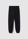 Black boy's jogger trousers in pure organic cotton regular fit_1