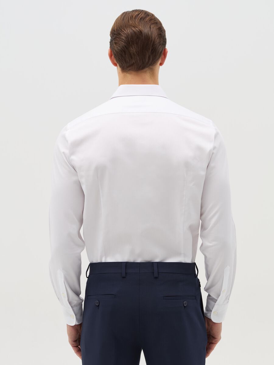 White slim-fit easy-iron shirt_2