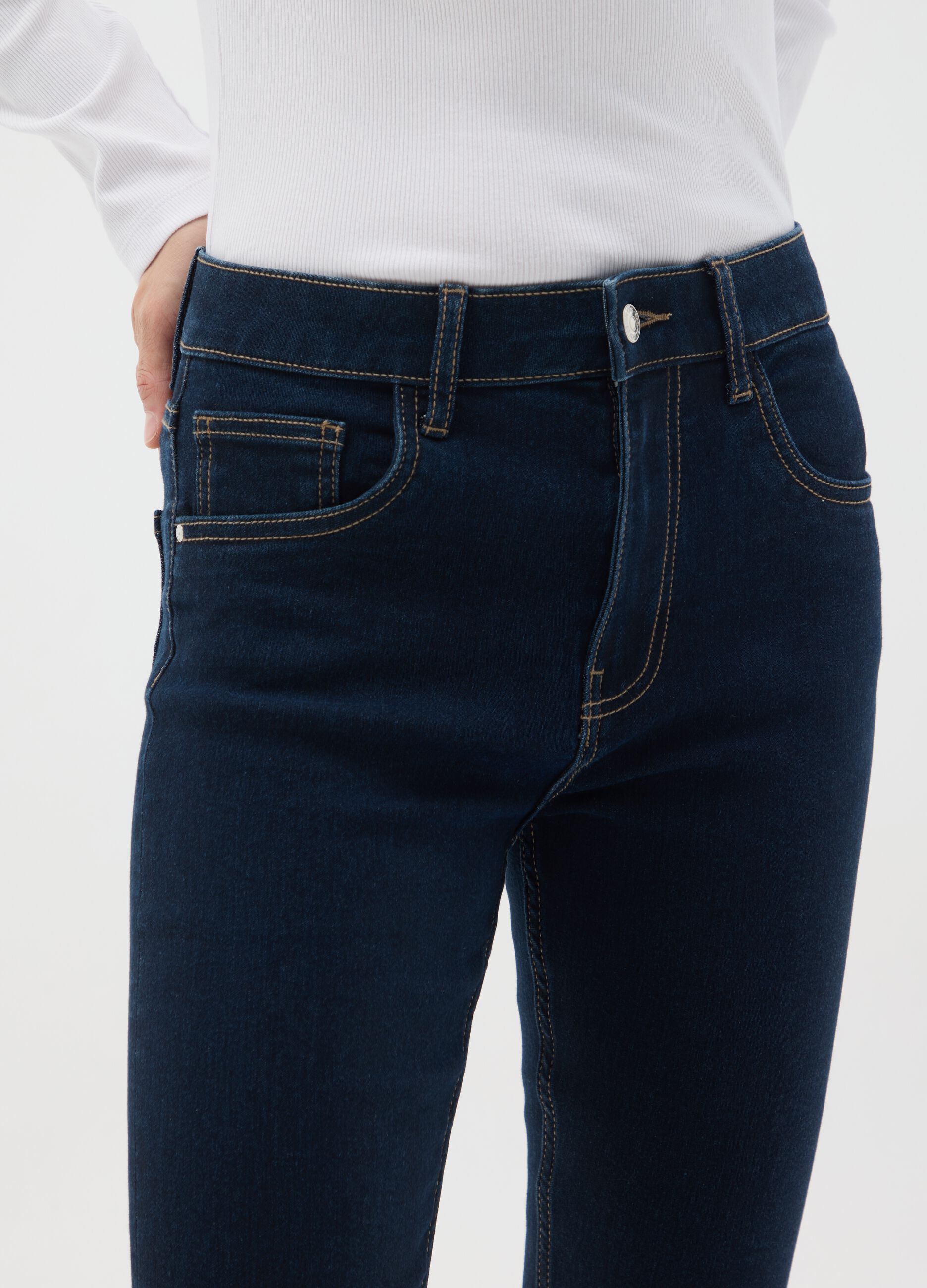 Slim fit blue denim jeans
