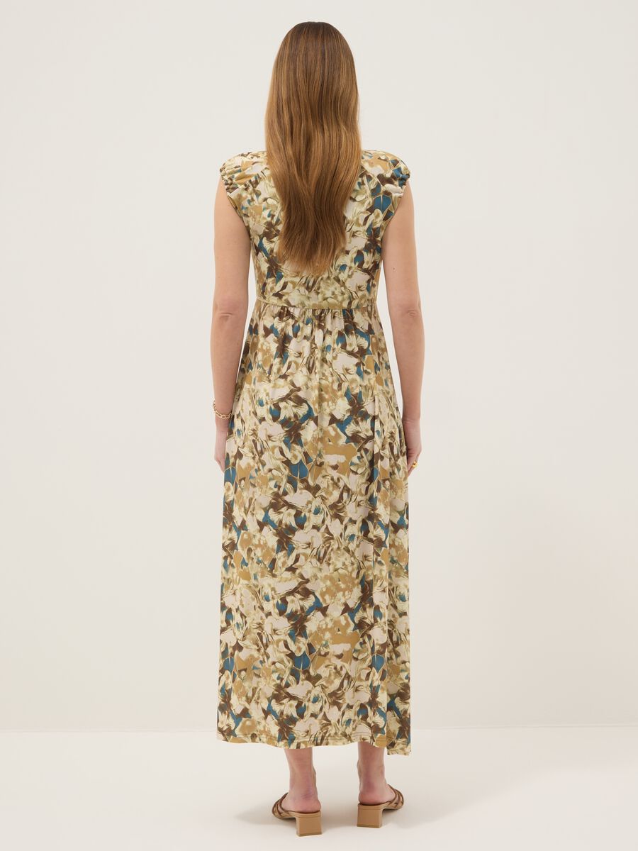 Abito premaman multicolor in tessuto elasticizzato_2