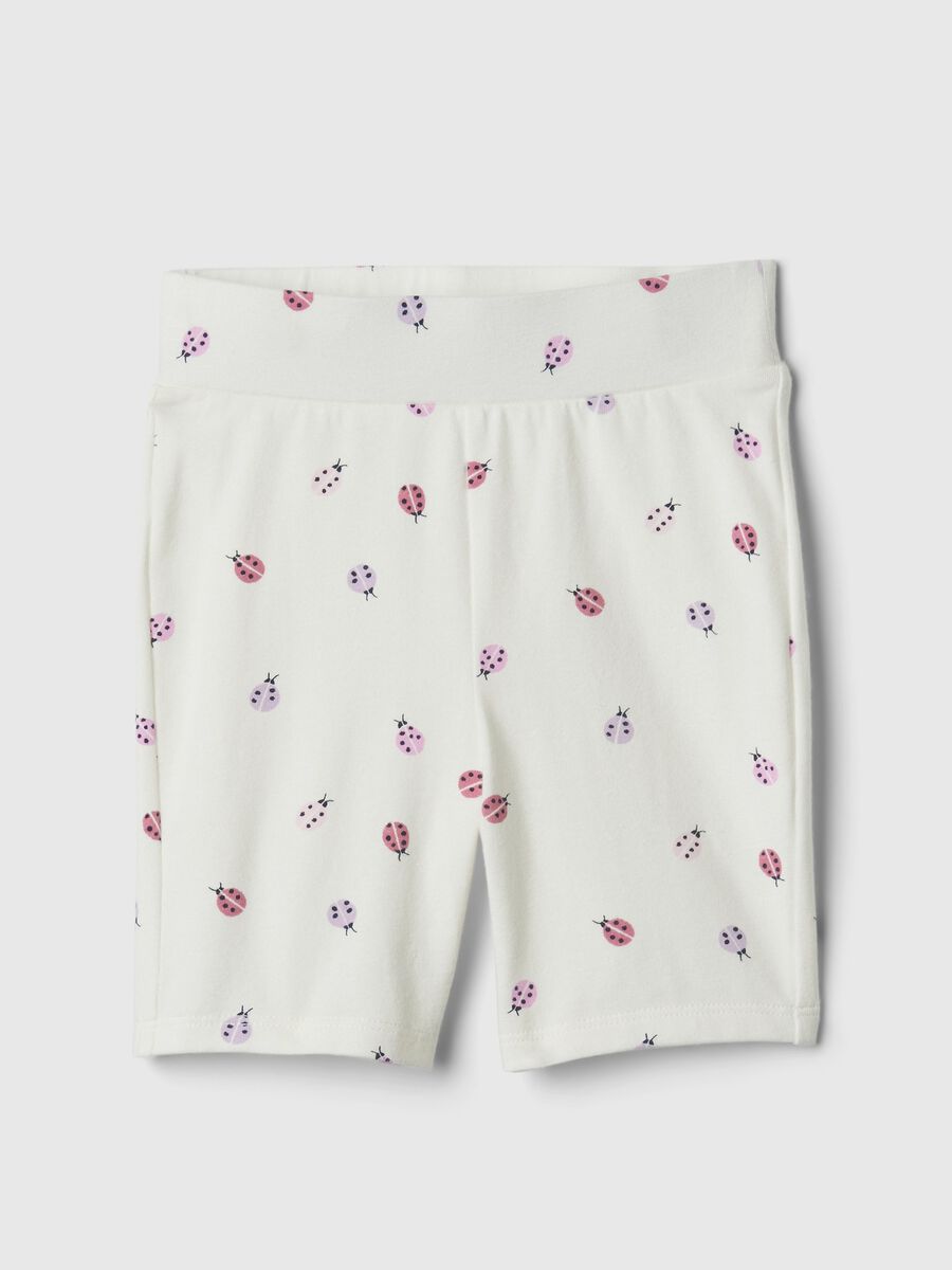 Cycle shorts with ladybirds print_0