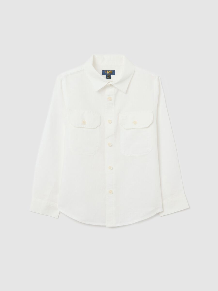 Linen and cotton shirt_0