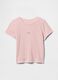 Pink short sleeve cotton T-shirt GAP Kids_0