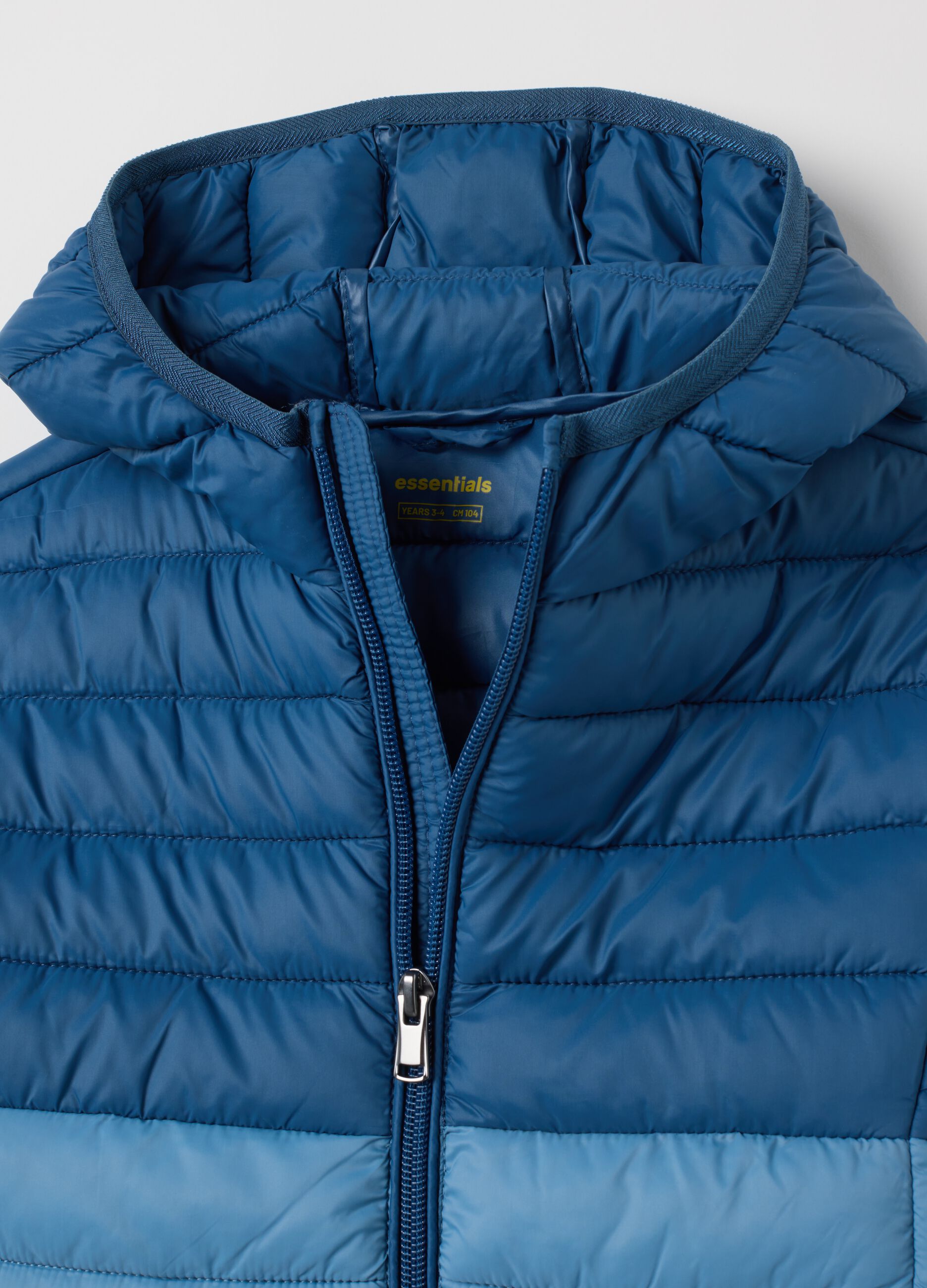 Children's jacket in blue regular fit, water resistant