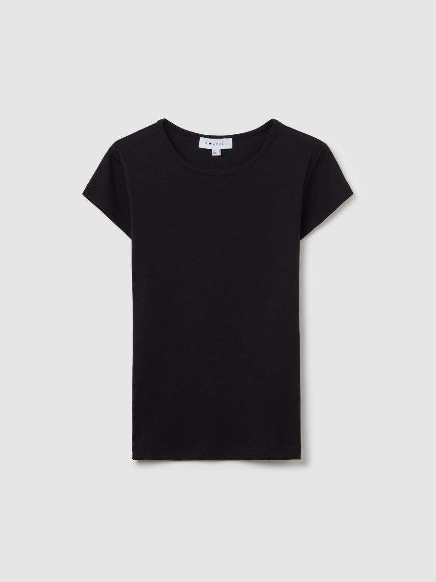 Cotton T-shirt with round neck_4