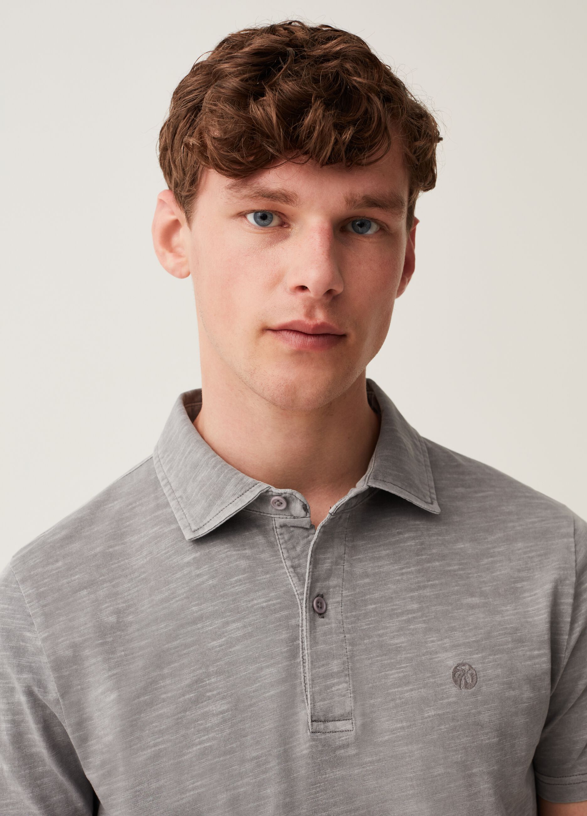 Polo in slub jersey Grand&Hills_1