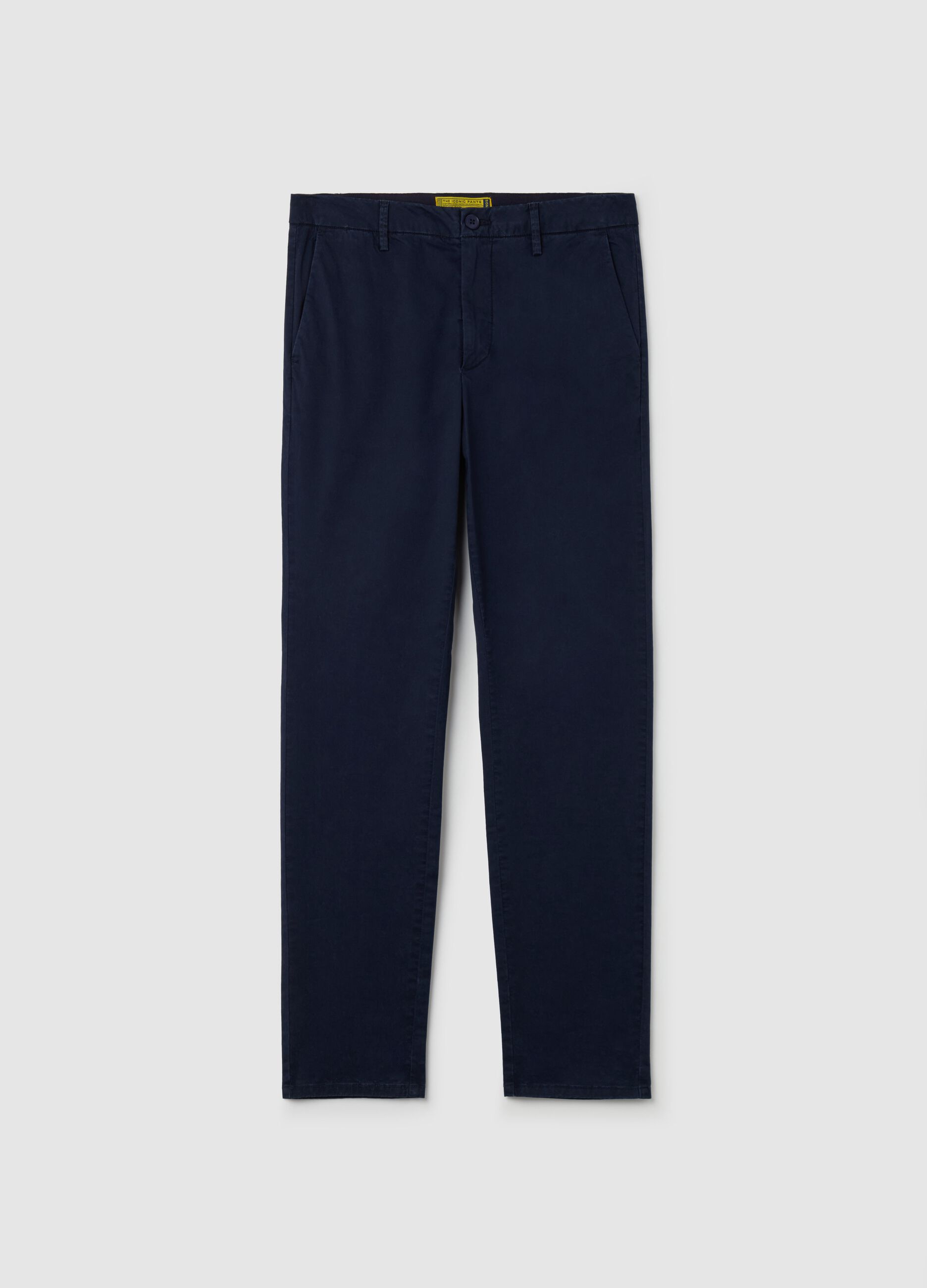 Pantalone chino slim fit in cotone stretch