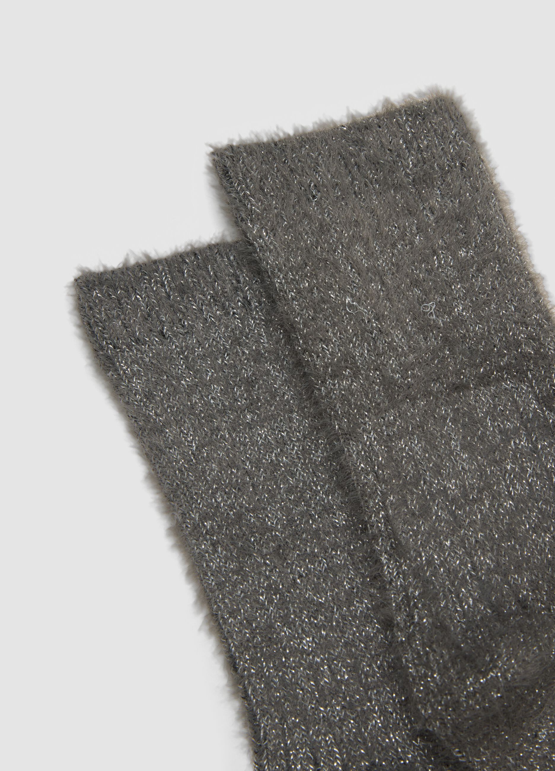 Bipack di calzini grigi e neri in tessuto elasticizzato