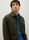 Green wool blend regular fit jacket_2