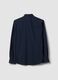 Camicia blu in tessuto elasticizzato traspirante e 4 Way Stretch slim fit_2