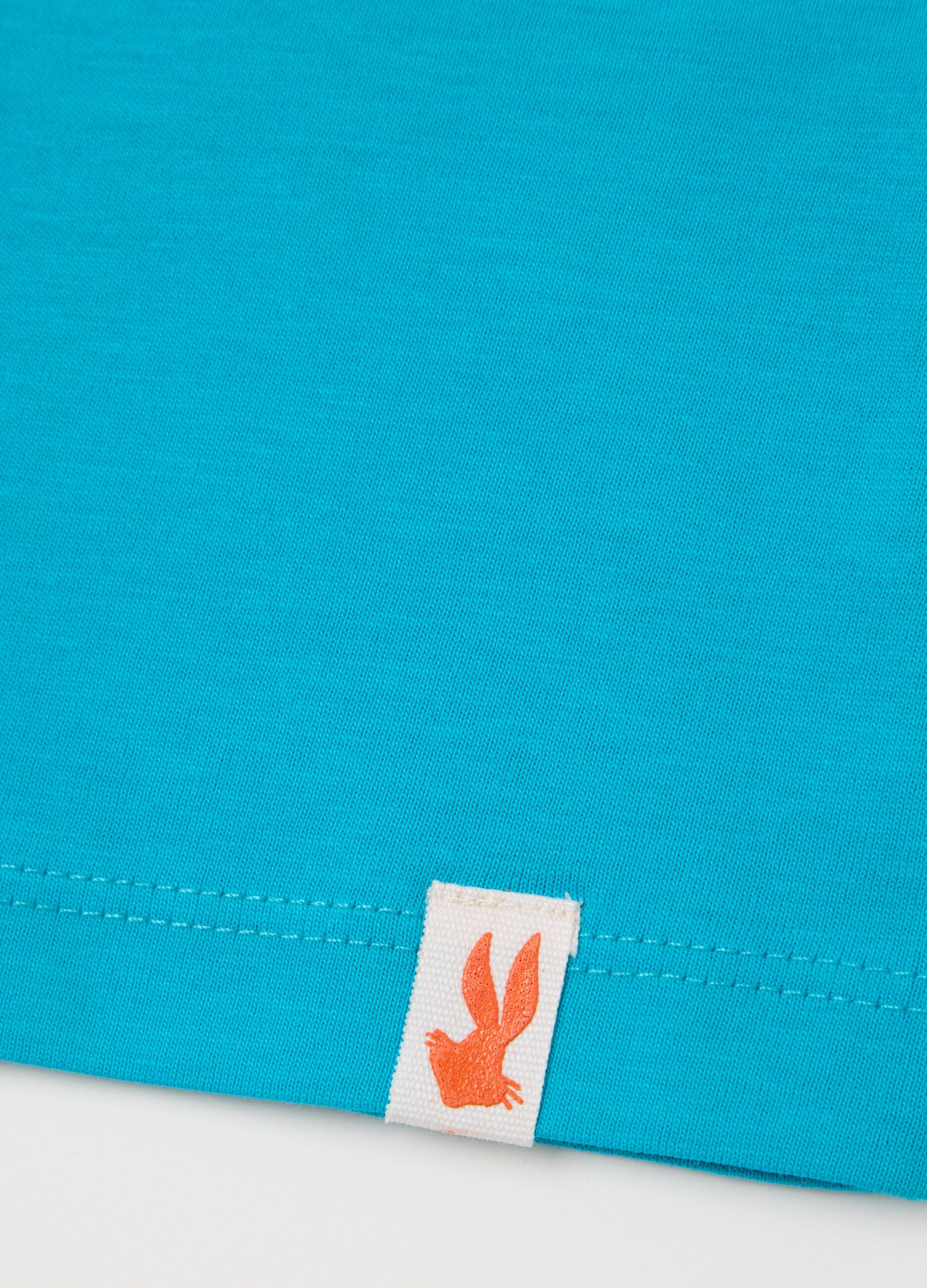 Blue cotton tank top with Bugs Bunny