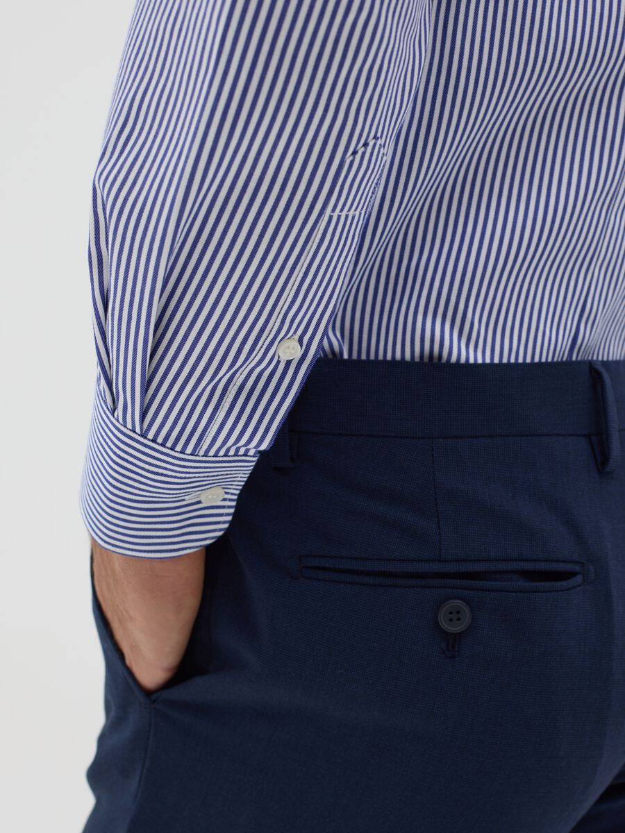 Slim-fit striped easy-iron shirt_3