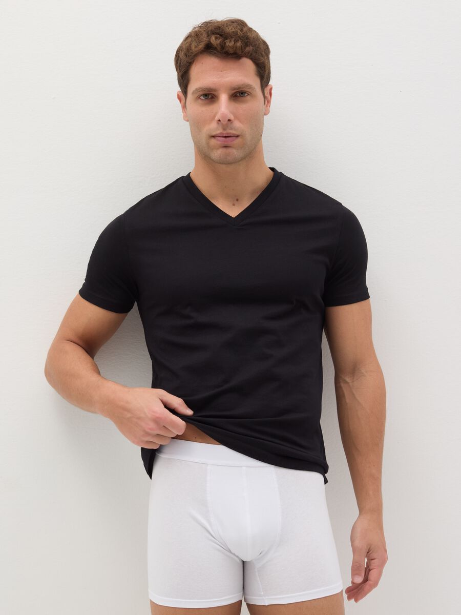 Three-pack midi boxer shorts with external elastic_0