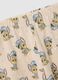 Beige children's pyjamas in pure cotton with print_2