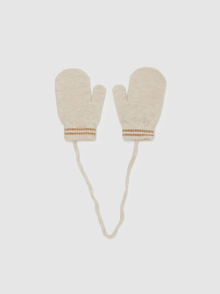 Mittens with cord and lurex_0