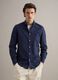 Long-sleeved blue shirt in pure cotton_0