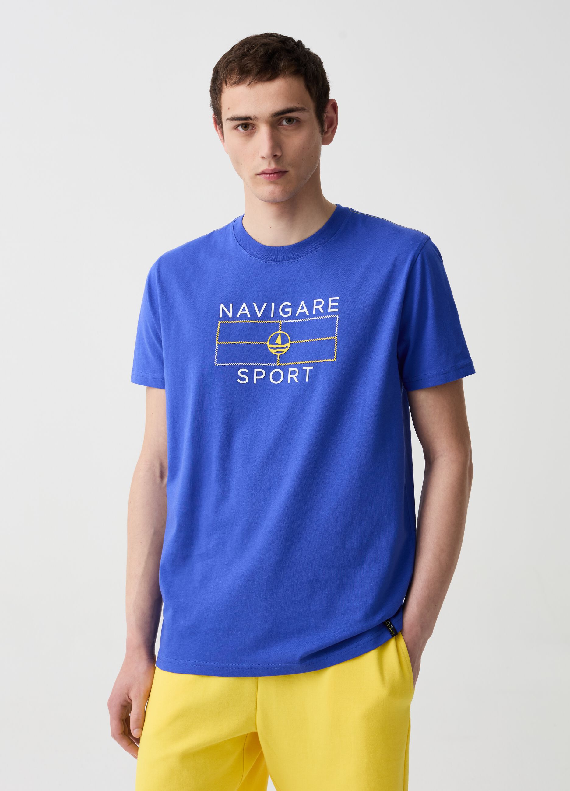 T-shirt stampa logo Navigare Sport