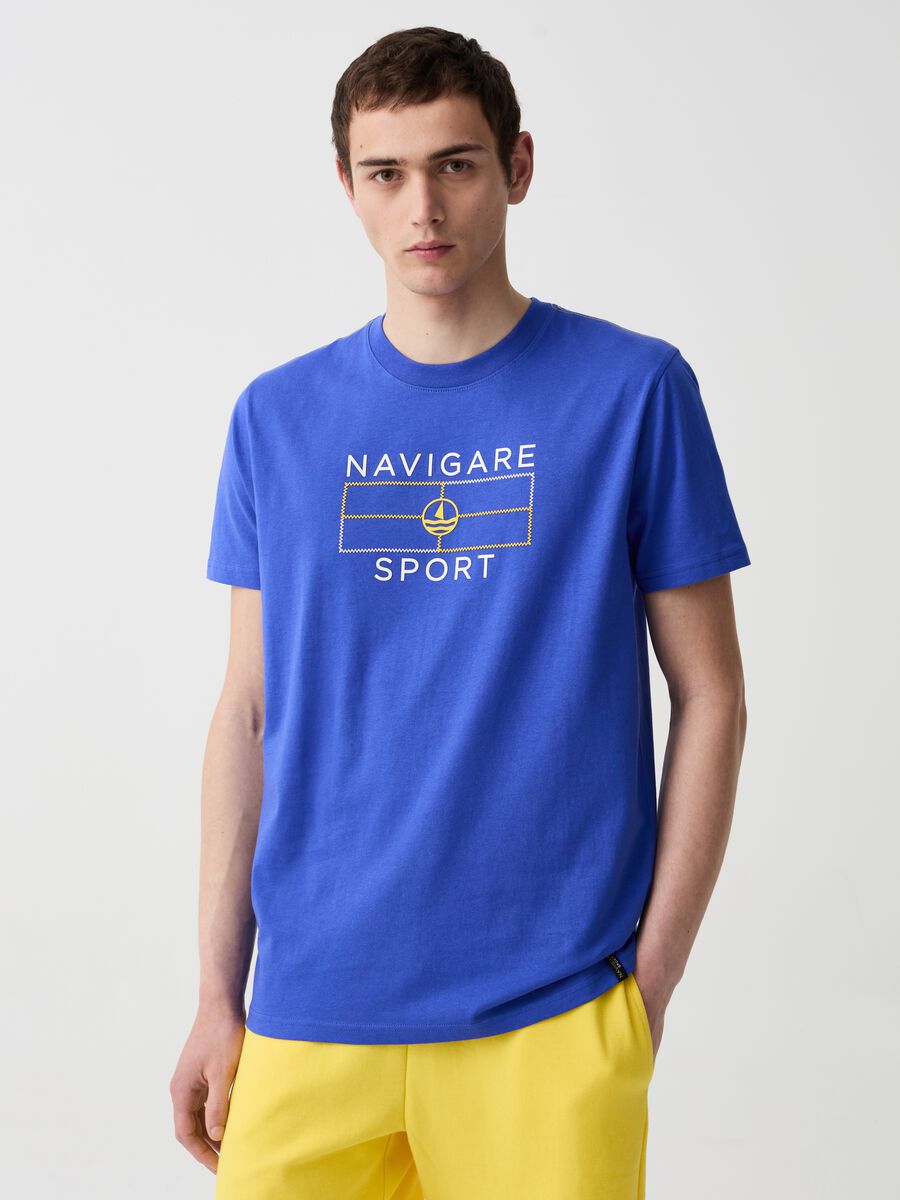 T-shirt stampa logo Navigare Sport_0