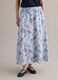 Pure cotton maxi skirt with floral print_1