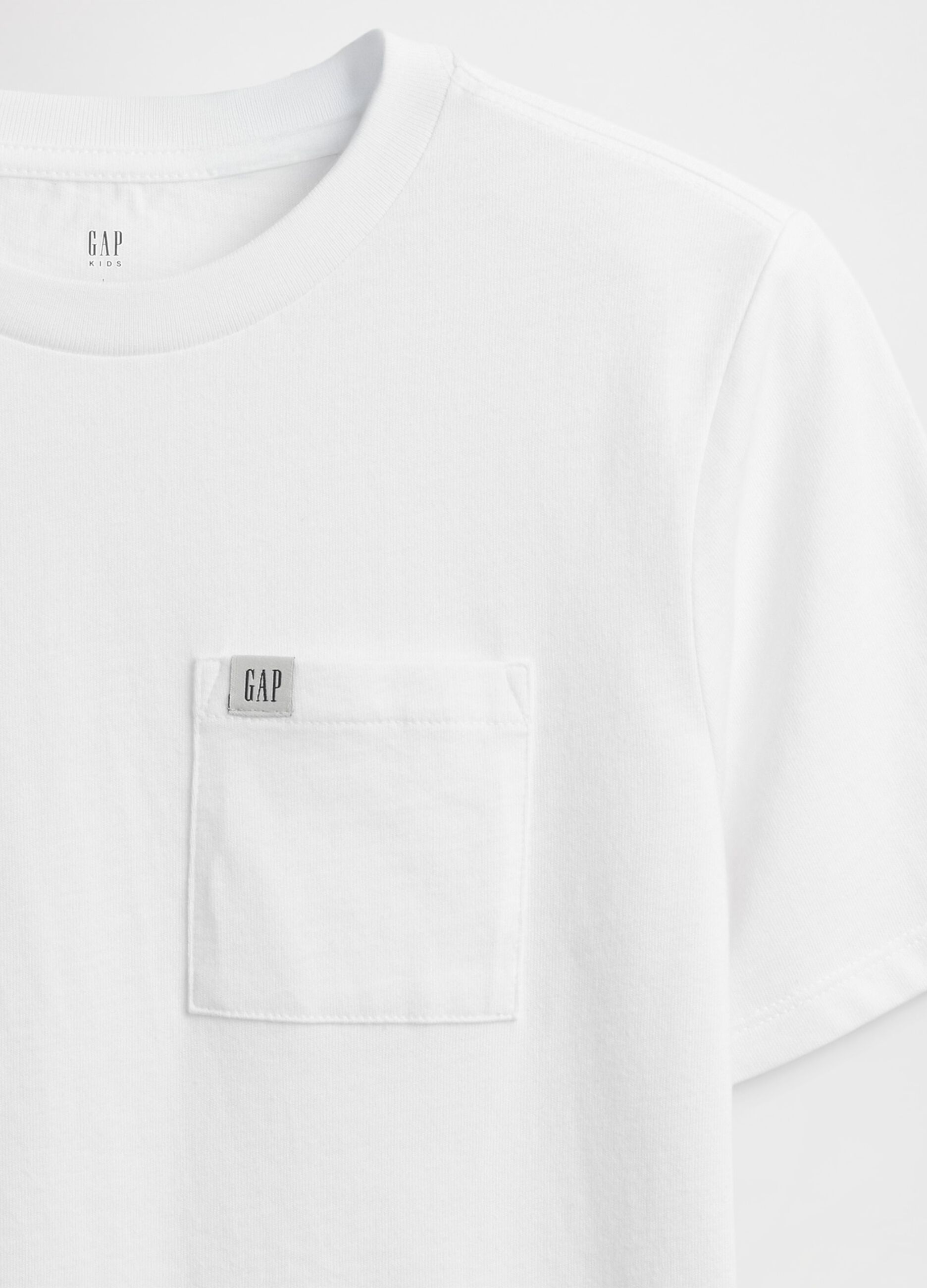 White short-sleeve cotton t-shirt