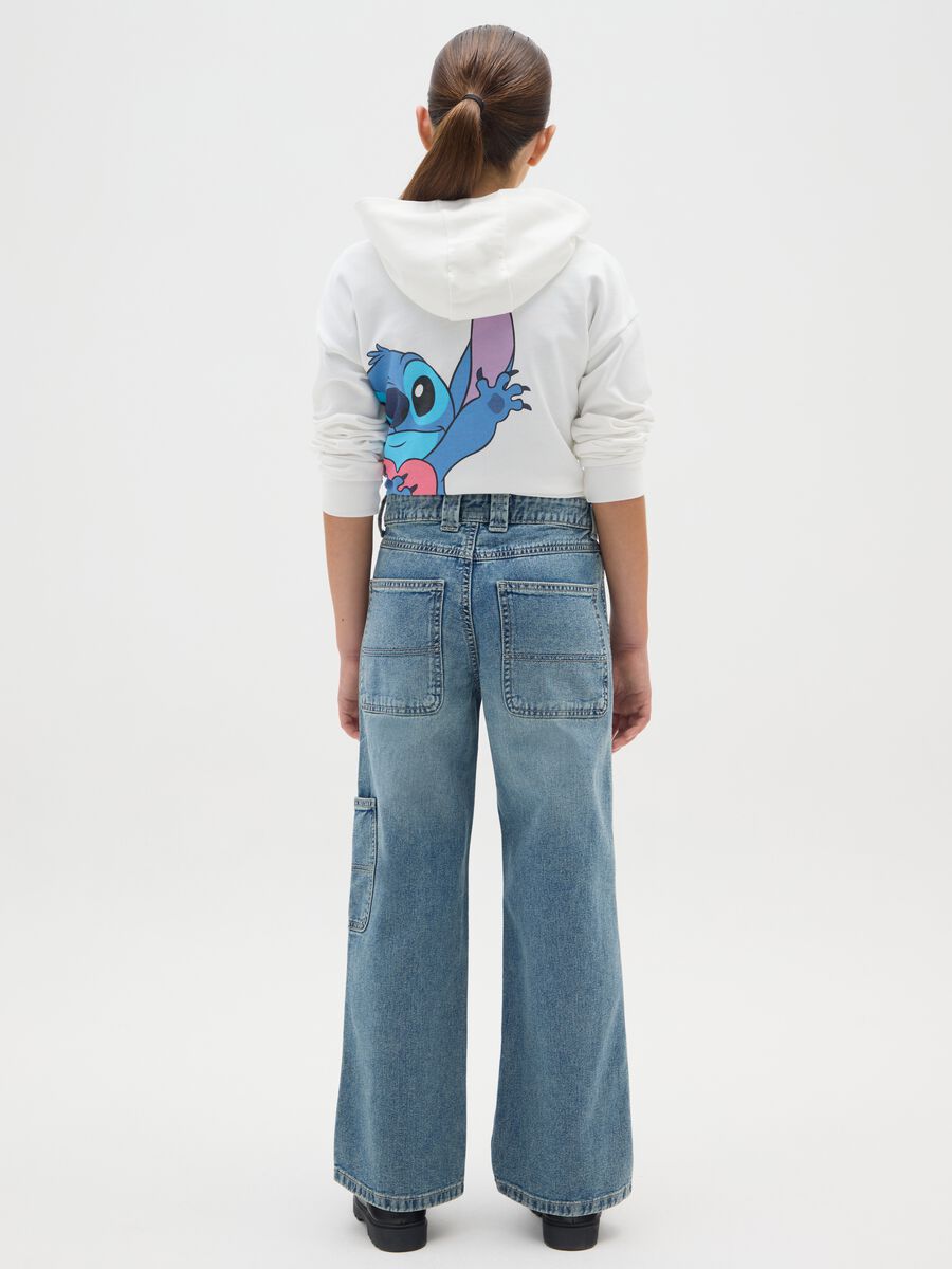 Girls' skater jeans in pure cotton denim_1